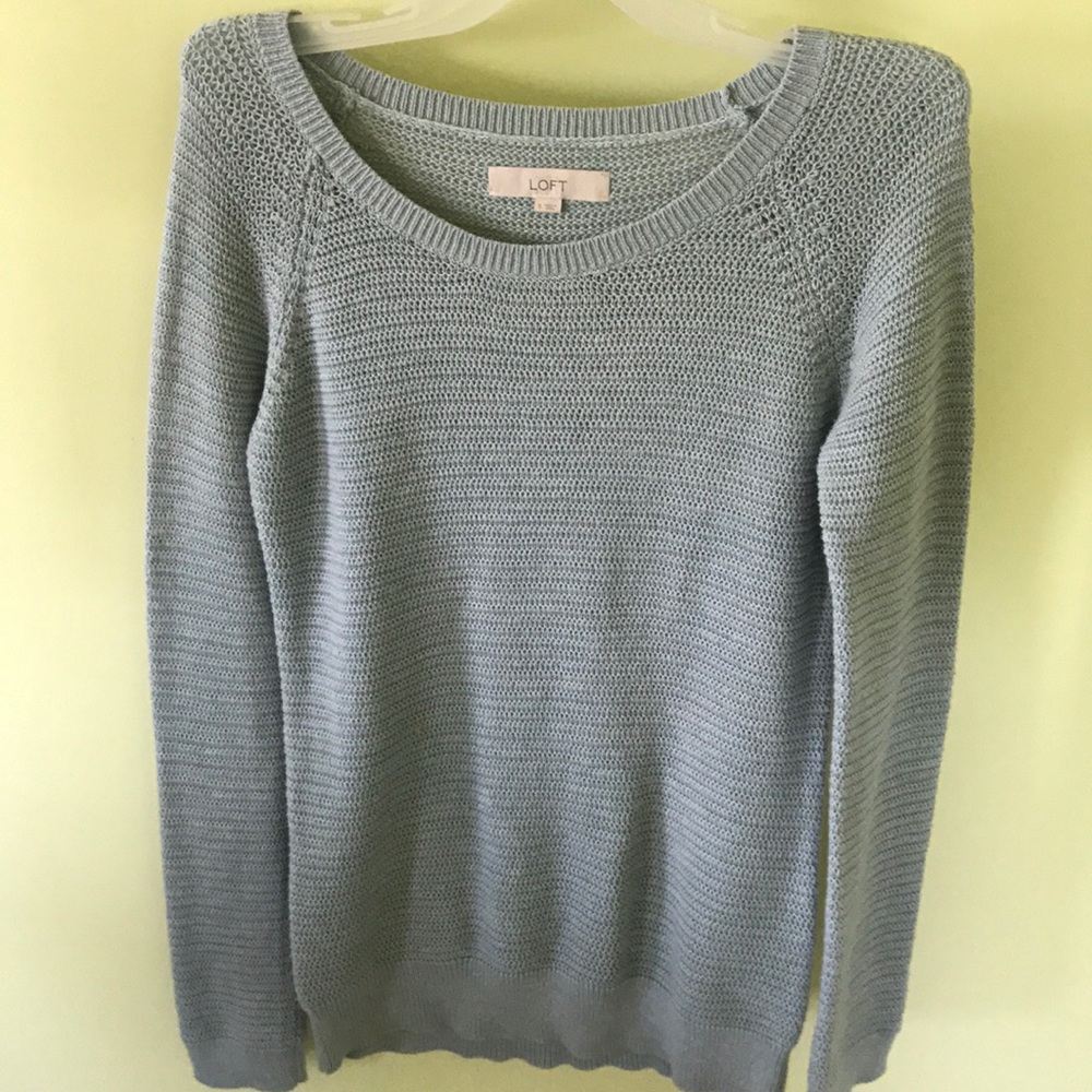 Loft blue sweater